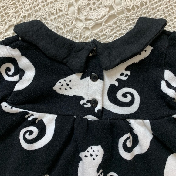 Quinn and Fox Dress Fleece Black White Chameleon - Picture 6 of 8